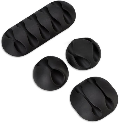 10Pcs Universal Desktop Cable Holder, Cord Organizer Clip for Charging Cables USB Cables Audio Cables Network Cables, etc