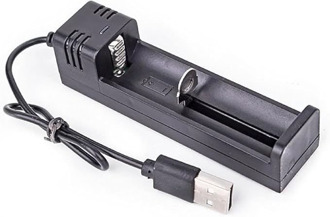 1 Slot Battery Charger Intelligent USB Charger for 18650 16340 14500 26650 Rechargeable Batteries with LED 18650 Battery Charger 1pc Rechargeable Batteries USB