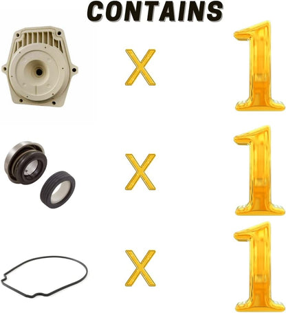 Seal Plate Compatible with Pentair Whisperflo and Intelliflo Pool Pump 074564 | Seal Plate Gasket & Shaft Seal PS-1000 Included | Complete Kit Made in USA