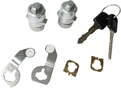 2PCS Front DriverPassenger Door Lock Cylinder with Keys 15298924 Fit for Cadillac EscaladeChevrolet Silverado Suburban TahoeGMC Sierra Yukon 2001-2006