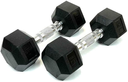 Rubber Encased Hex Dumbbell Hand Weight