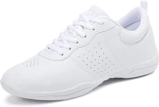 FOFOWHAT White Cheer Shoes Youth Cheerleading Dance Sneaker Training Competition for Women Girls' Cheerleading Shoes