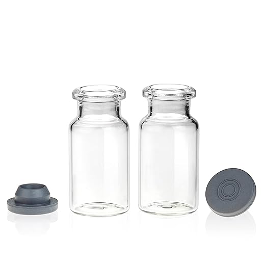ALWSCI 10ml Headspace Vial, 20mm Stopper, Gray Butyl (Case of 100)