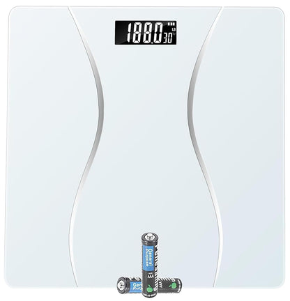 Scale for Body Weight, Digital Bathroom Scale, Weight Scales for People,Body Scale,White,Max:400LB/180KG,2 Weighing Units: LB/KG