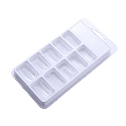 Didiseaon 100Pcs Clear Full Cover Nail Tips Artificial False Nail Tips for Gel Extensions for Nail Salons and DIY Nail Art Ideal for Professional and Home Use