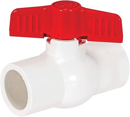 EZ-FLO 34 Inch Slip Schedule 40 PVC Quarter Turn Ball Valve, Brass Plumbing Fitting, 20113