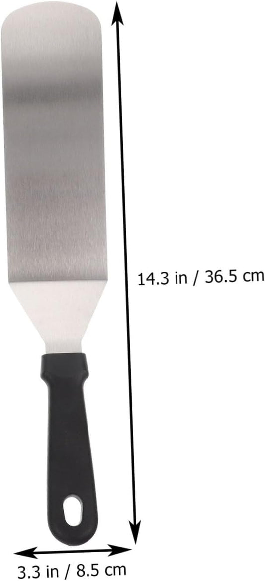 GALPADA 2Pcs Barbecue Spatula Heat Resistant Cooking Tool for Grilling Non Stick Scraper for Pizza Steak Pancakes More Durable Bbq Grill Utensils