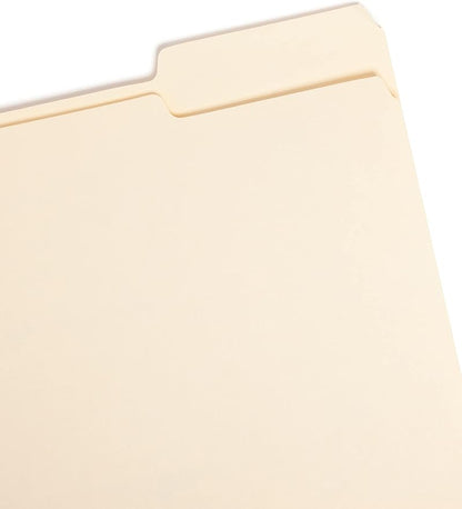 Smead File Folder, 1/3-Cut Tab Right Position, Letter Size, Manila, 42 Count (10334)
