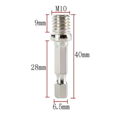 1 Count Hex Shank Drill Adapter, Electric Drill Hand Drill, M14M10