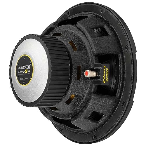 Kicker CWCS104 CompC 10" Subwoofer Single Voice Coil 4-Ohm