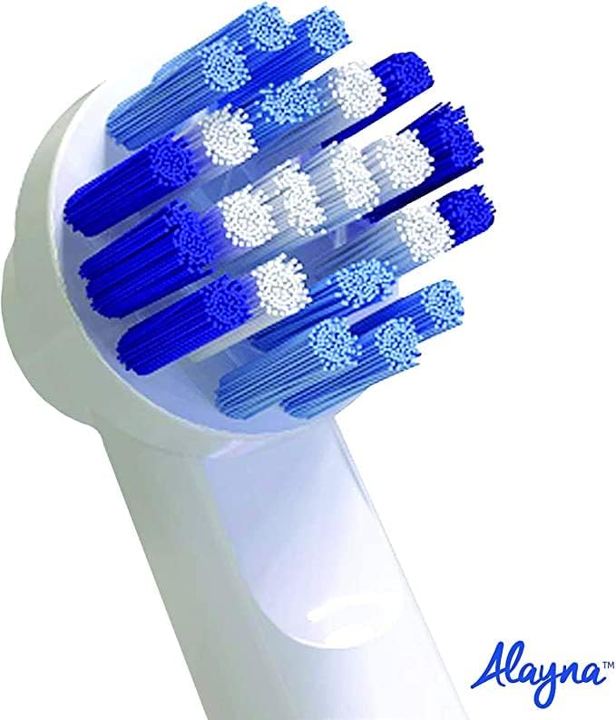 Replacement Brush Heads Compatible with OralB Braun- Pack of 4 Professional Electric Toothbrush Heads- Precision Refills for Oral-b 7000, Clean, Oral B Pro 1000, 9600, 500, 3000, 8000, Vitality Plus!