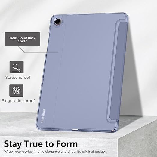 MoKo Case for Galaxy Tab A9A9 Plus 11 inch 2023, Slim Stand Protective Smart Cover with Hard PC Translucent Back Shell for Tab A9 Plus Tablet (SM-X210X216X218), Auto WakeSleep, Grey Purple