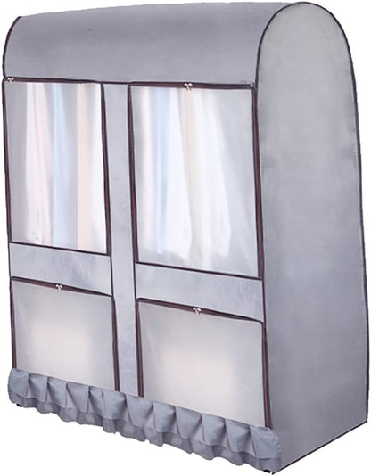 PRETYZOOM Oxford Wardrobe Cover Garment Rack Cover Moisture Suit Bag for Travel Hanging Clothing Protects Seasonal Clothes Random Color