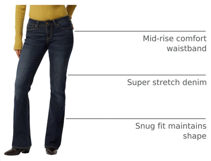 4M/W27 L32 Levi Strauss Signature Gold Women's Mid-Rise Bootcut Jeans Stretch Denim, (Also Available in Plus)