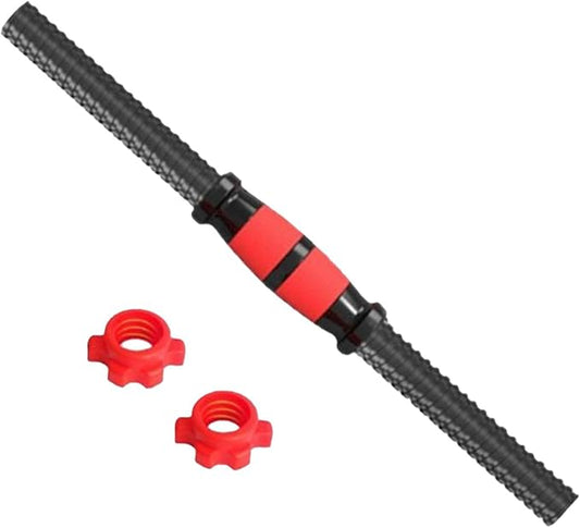 Barbell Bar with Nuts Fitness Equipment Practical Threaded Handles Dumbells Weights Set for Workout Sport Fitness Equipment, 35cm