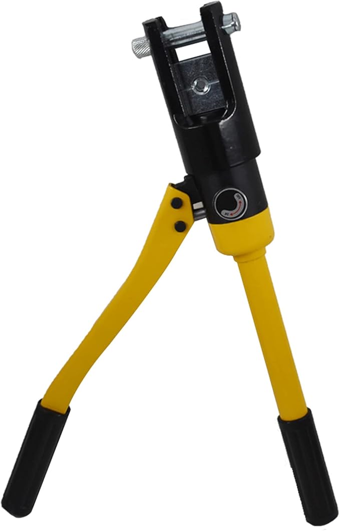 16 Ton Hydraulic Cable Lug Terminal Crimper Wire Crimping Tool with 11 Dies for Crimping Wires and Butt Connectors