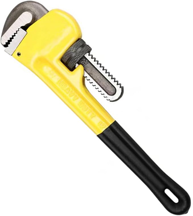 10" Pipe Wrench,Resistant to Loosening,Easy to Adjust,Anti-Slip Handle.