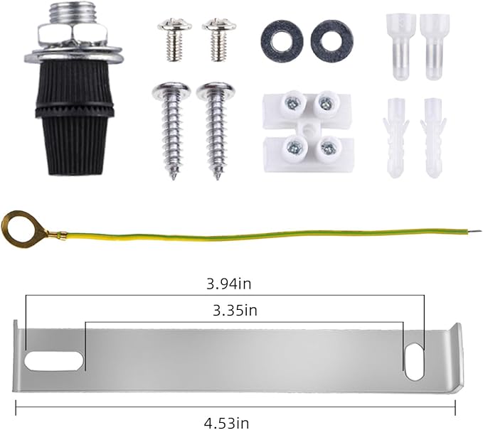 Arturesthome 4.7" Black Ceiling Canopy Light Kit Rewind Single Hole with Hardware,Ceiling Plate for Pendant Lighting or Chandelier,Easier to Install Than Standard Canopies