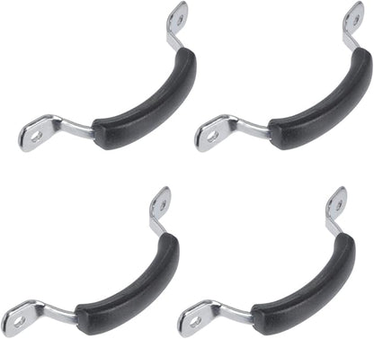 4PCS Stainless Steel Pot Lid Handle Replacement, Heat Resistant Pot Cover Knobs, Easy to Install Kitchen Cookware Handles, Black, 5.51  2.36  0.78inch