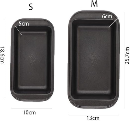 Carbon Steel Nonstick Loaf Pan, Loaf Pan with Easy Grips Handles, Bread Loaf Pan for Home Baking Bread Cake or Pies(M)