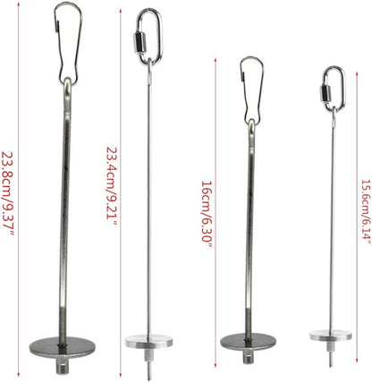 Bird Food Holder Stainless Steel Parrot Fruit Vegetable Stick Holder Foraging Toy Bird Treat Skewer Stick