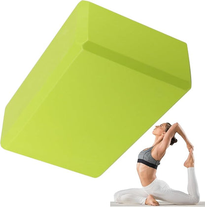 Durable EVA Foam Yoga Brick - High-Density Non-Slip Support Block for Balance  Lightweight and Eco-Conscious with Smooth Edges  for Stretching, Pilates, and Mindful Exercises