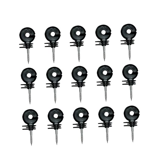 CHILDWEET Insulators for Electronic Fence 15pcs Post Insulators Material Fastening Wall Ring
