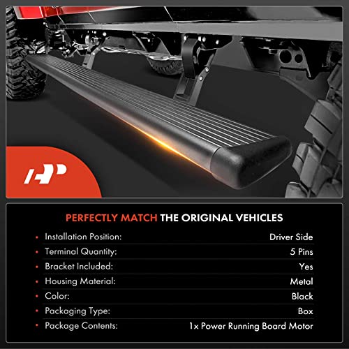 A-Premium Power Running Board Motor Assembly with Bracket Compatible with Ford Expedition & Lincoln Navigator 2015-2017, Fit 119.0 Inch Wheelbase, Left Driver Side, Replace# FL7Z16A507A, FL7Z-16A507-A