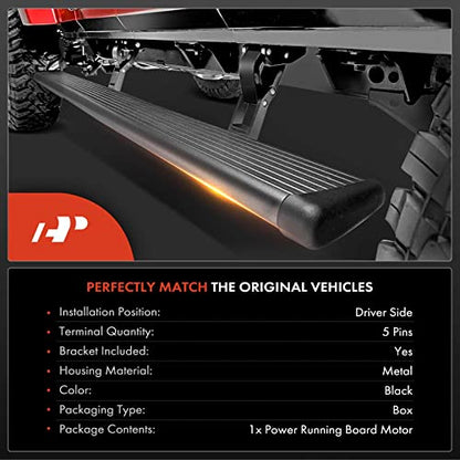 A-Premium Power Running Board Motor Assembly with Bracket Compatible with Ford Expedition & Lincoln Navigator 2015-2017, Fit 119.0 Inch Wheelbase, Left Driver Side, Replace# FL7Z16A507A, FL7Z-16A507-A