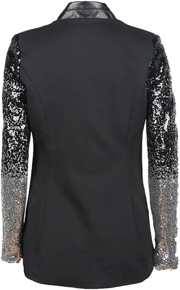 Dvbfufv Women Casual Stand Collar V-Neck Blazers Ladies Plus Size Suit Jacket