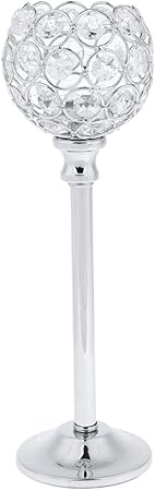 2PcsSet Crystal Mosaic Candle Holder Candelabra Countertop Tabletop Candlestick Holders