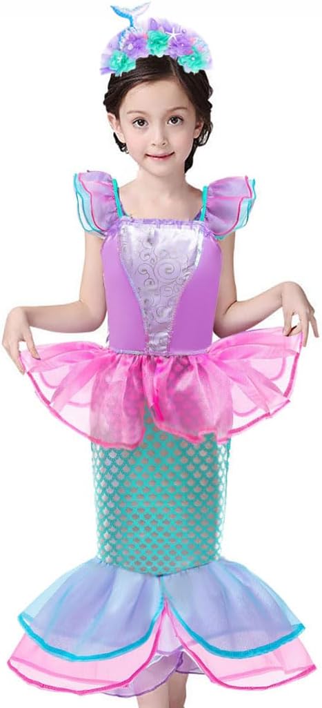 Girls Princess Mermaid Dress up Accessories for Girls Ariel Crown Headband Halloween Christmas Party Favors for Kids (Headband)