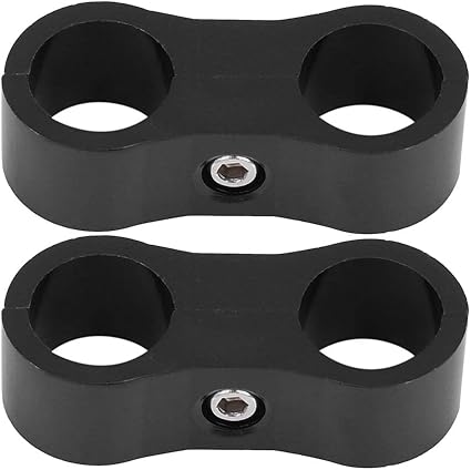 AN6 Aluminum alloy Hose Separator Clamp AN6 Hose Separator,Replacement Parts Clamp Fitting Adapter Hose Separator, 2Pcs Hose Separator Hose Separator, 2Pcs AN6 Aluminum alloy Braided
