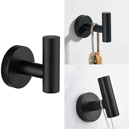 ESRW Wall Mounted Bathroom Stainless Steel Matte Towel Hook Robe Hanger Holder Generic Wall Hooks Towel Hooks Bathroom Towel Rack Towel Hooks for bathrooms Towel Holder for Bathroom Wall Wall ha