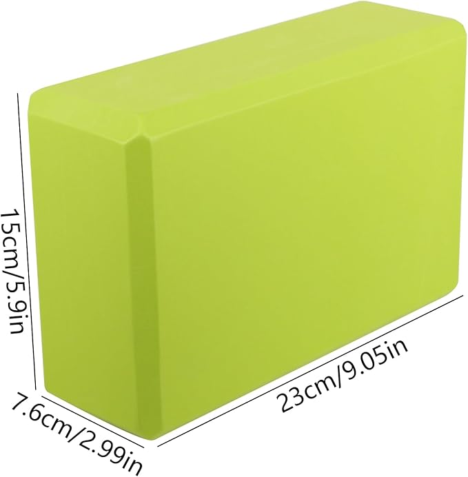 Durable EVA Foam Yoga Brick - High-Density Non-Slip Support Block for Balance  Lightweight and Eco-Conscious with Smooth Edges  for Stretching, Pilates, and Mindful Exercises