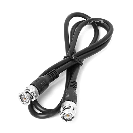 1m BNC Cable - RG58 Coaxial Cable for CCTV Camera - BNC Male to BNC Male Connectors