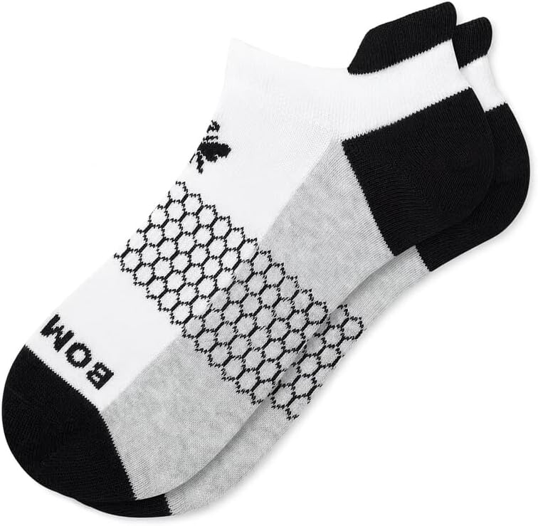 BOMBAS Men's Charcoal Black and White Modern Ankle Socks