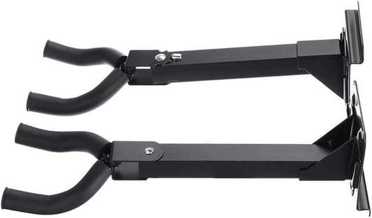 SGerste Metal Strut Thick Sponge Sleeve Guitar Display Bracket Wall Mount Hanger Holder (2pcs, Black)