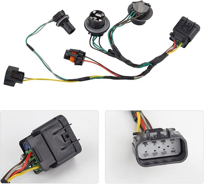 Compatible with Headlight Wiring Harness GMC Sierra 1500 2007 2008 2009 2010 2011 2012 2013 and GMC Sierra 2500 HD 3500 HD 2007 to 2014, Headlamp Wiring Harness, Front Lamp Socket Wire 15841610