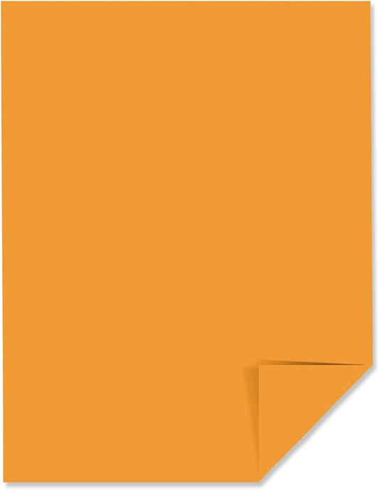 Neenah Astrobrights Color Paper, 8.5 x 11, 24 lb89 gsm, Cosmic Orange, 500 Sheets (22651)