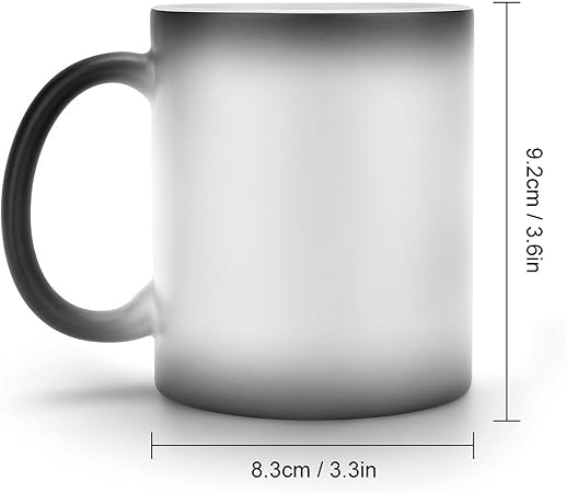 Custom Magic Photo Coffee Cups, Personalized Color Changing Coffee Mug with Picture Text- Heat Sensitive, Tazas Personalizadas Gifts for Men  Women (Ceramic, Color-Changing Mug)