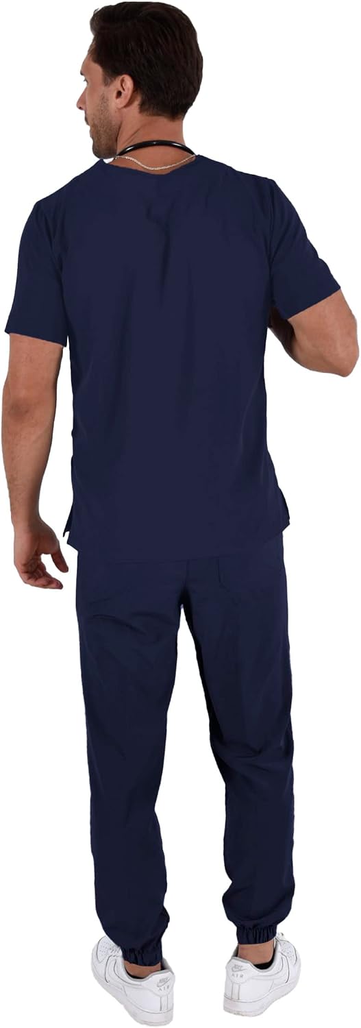 Black, Generic Scrub Sets Men's Boston Jogger