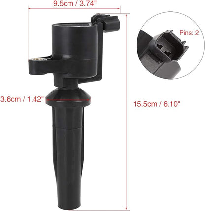 uxcell 4M5G-12A366-BC New Ignition Coil Black for Ford Escape 2.3L 2005-2008