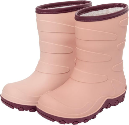 Kids Winter Rain Boots, Insulated Warm Snow Boots, Children Waterproof Mud Boots for Boys and Girls, Toddler/Little Kid/Big Kid
