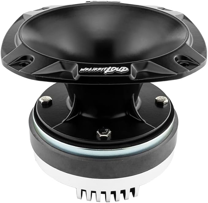 DS18 PRO-DKH1S 2" Bolt On Throat Titanium Compression Driver and Aluminum Short Horn Kit - 640 Watts, 8 Ohm