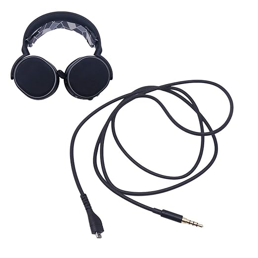 Meijunter Replacement Cord for SteelSeries Arctis 357ProPro Wireless Gaming Headsets, 1.2m3.9fts Black Audio Cord