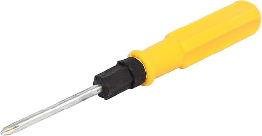 5mm Head 165mm Length Nonslip Plastic Handle Cross Phillips Screwdriver Yellow (9ef3194606f7e725459f57a13a765752)
