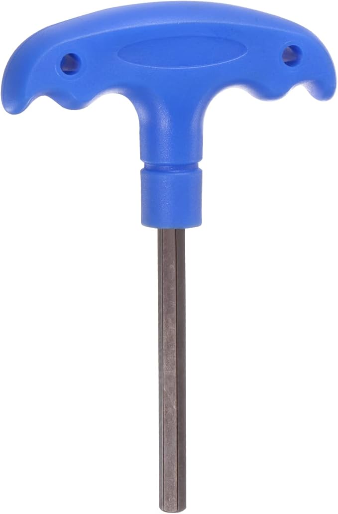 HARFINGTON H6 T-Handle Hex Key Wrench 6mm S2 Steel T-Key Inner Hexagon Spanner Repair Tool