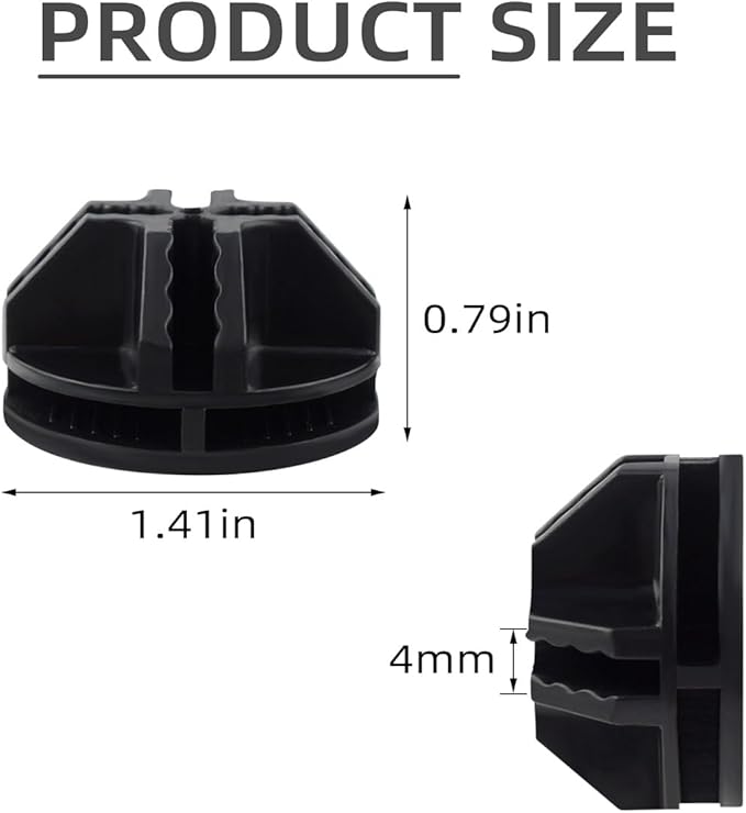 16 Pieces Cube Connectors for Plastic Storage and Wire Grid Modular Shelving - Organizer for Closet DIY Shelves Accessories - Cube Storage Unit for Mesh (Black)