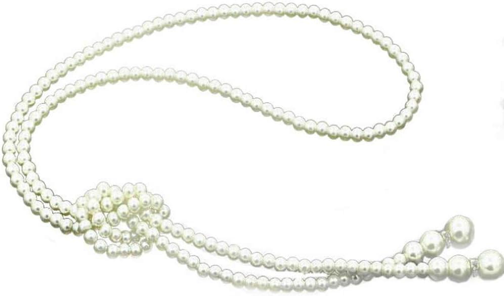 HSQYJ White Crystal Pendant Necklace Long Sweater Necklace Fashion Jewelry for Women